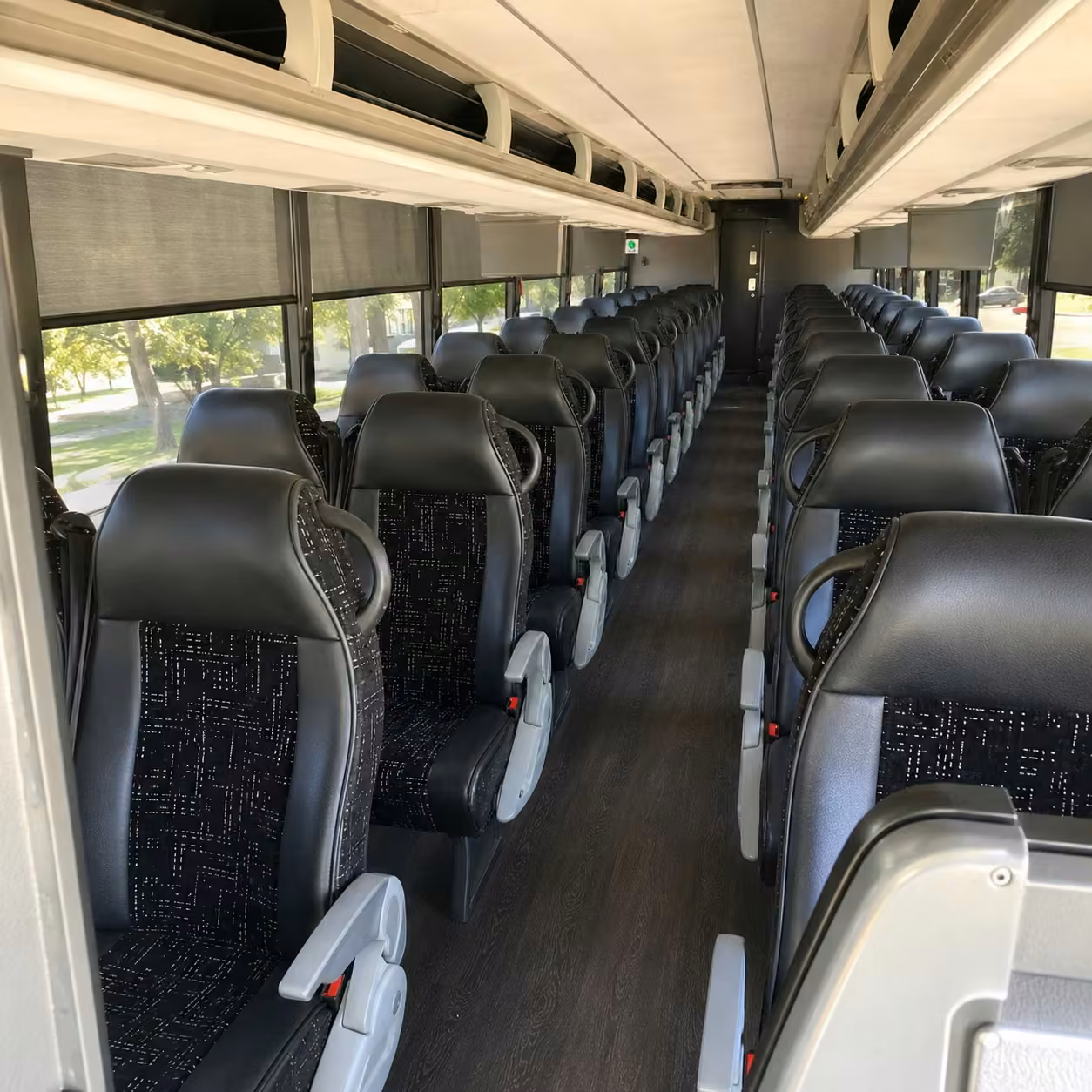 40 56 passenger charter bus interior